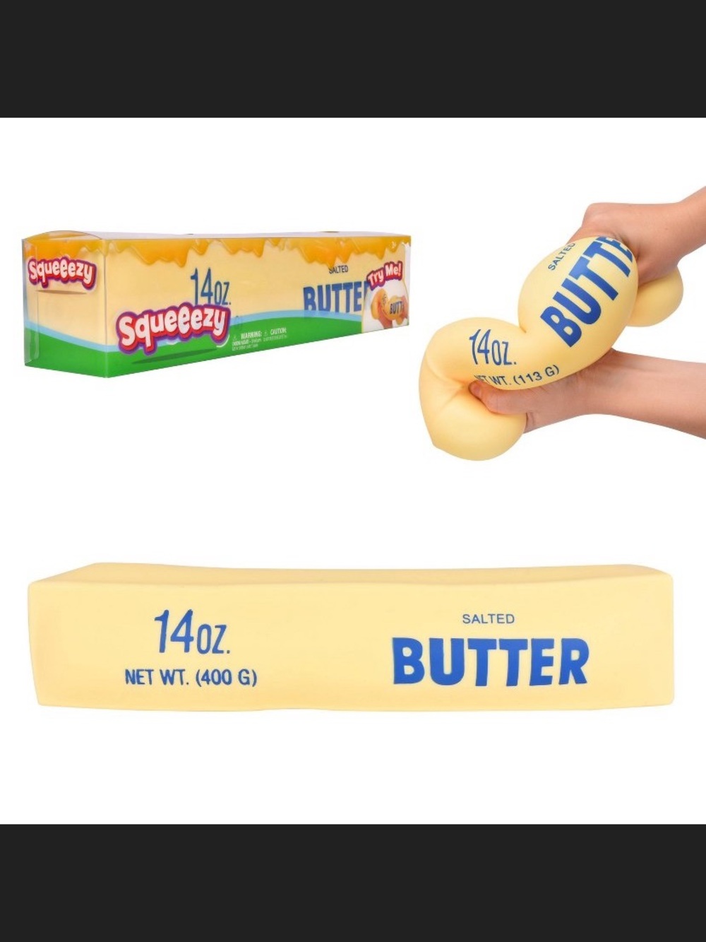 NIB. SQUEEEZY Butter Squishy